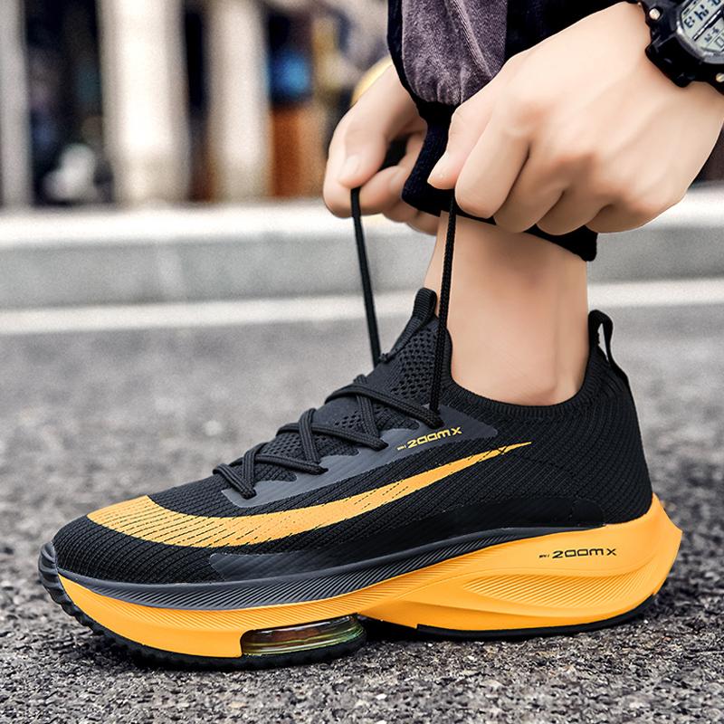 Кроссовки унисекс, модные мужские кроссовки со шнуровкой и круглым носком, амортизирующие кроссовки для бега, женские кроссовки для тренировок, дышащие, для пар, теннисные туфли