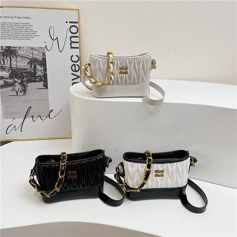 Новая ретро-сумка, универсальная плиссированная сумка-подушка, женская высококлассная наплечная сумка-мессенджер