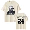 Vintage Washed Chris Brown Breezy Bowl XX Tour 2025 R&B Pop Graphic T-shirt Men Women Printed Tee Summer Casual Fashion Clothing Tops Streetwear