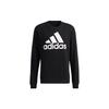 Adidas Large Logo Print Sport Pullover Sweatshirt Men Tops Black GK9074