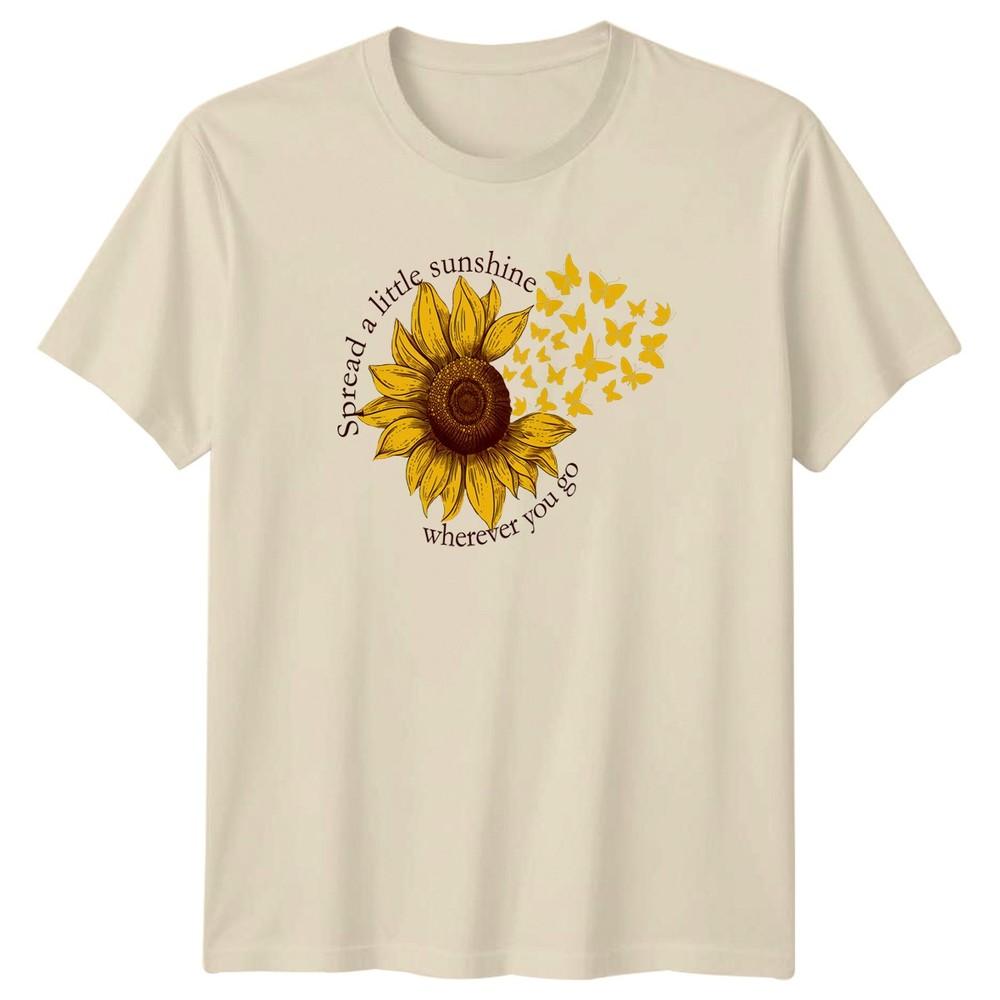 Spread A Little Sunshine Wherever TShirt Sunflower Nature Birthday Gift