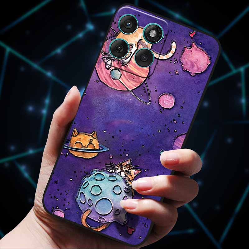 For Motorola Edge 60 Fusion Case 60Stylus 3D Flowers Emboss Phone Cases for Moto Edge 60 PRO Stylus Back Soft Silicone Bumper