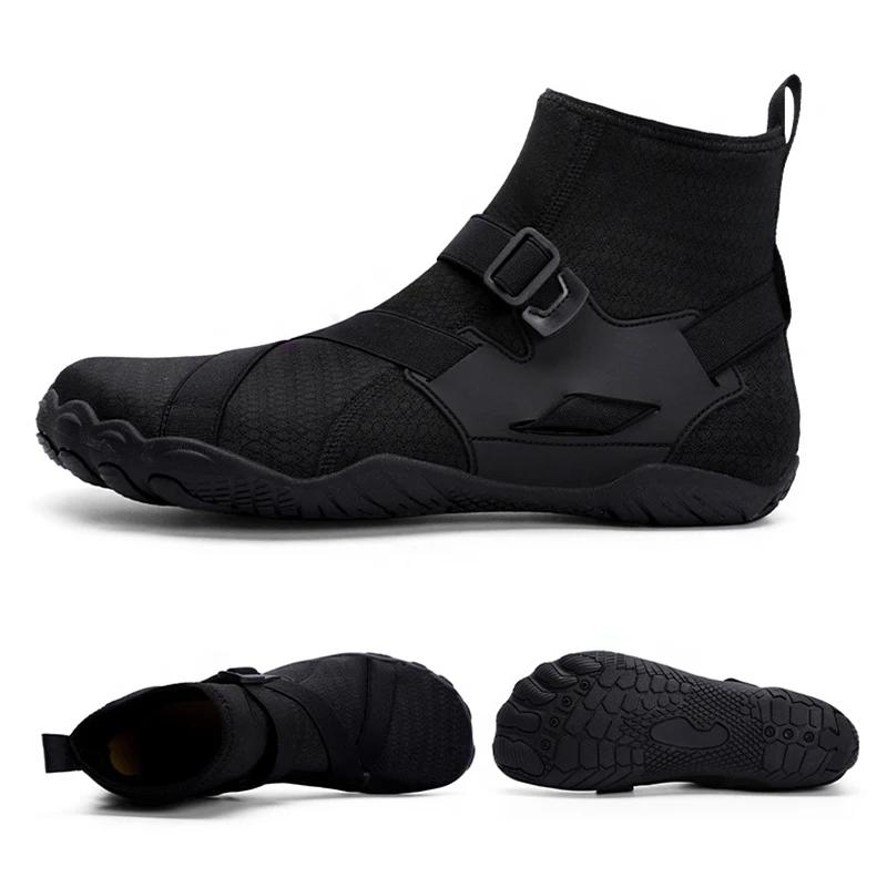 2025 Водная обувь для мужчин женщин Обувь для плавания пляжная Высокие быстросохнущие с нулевым перепадом Босиком Акваобувь для реки мокрого бассейна серфинга каякинга