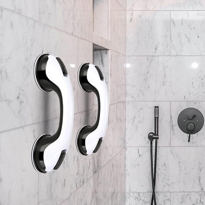 No-Drill Suction Cup Bathroom and Toilet Grab Bar