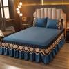 New Dust-proof Lace Bed Skirt Three Piece Set Household Anti Slip and Beautiful Bed Sheets Single Piece Pastoral Style Bed Cover