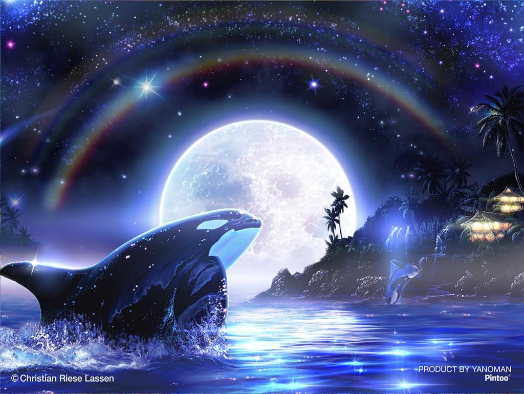 Yanoman 150-Piece Petit Paris Clear Jigsaw Puzzle LASSEN Orcamoon III (7.6x10.2cm) 2308-61, No Glue, No Frame, Includes Mini Easel and Piece Request