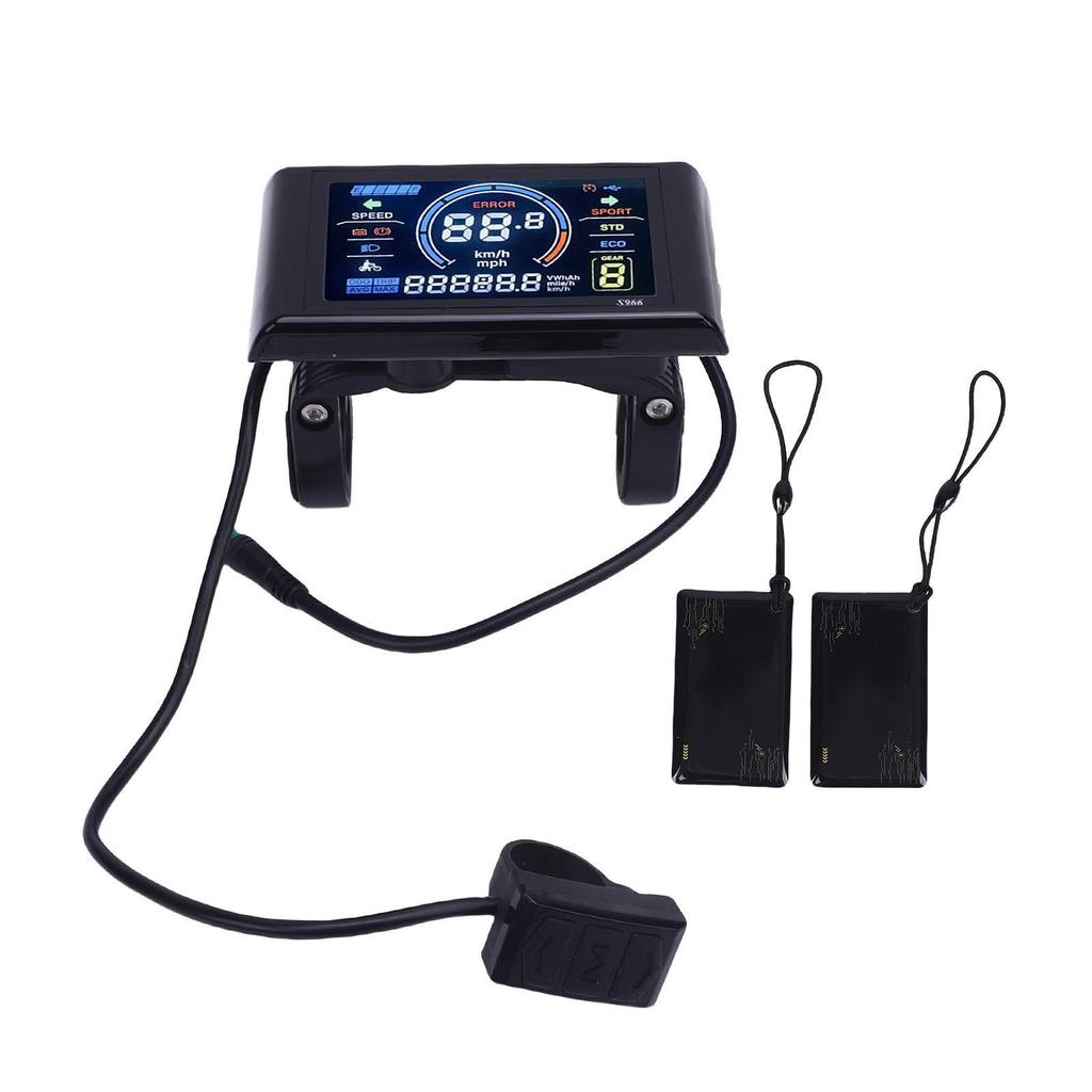 Electric Bike LCD Display with NFC Function Waterproofing Connector High Definition LCD Screen