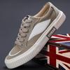 Весенняя новая мужская обувь, трендовый корейский стиль, универсальная модная мужская парусиновая обувь, повседневная и удобная обувь с низким верхом для мужчин
