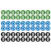 60PCS Clear Garbage Collection Sticker Self-Adhesive Recycling Decal  Home Waste Sorting