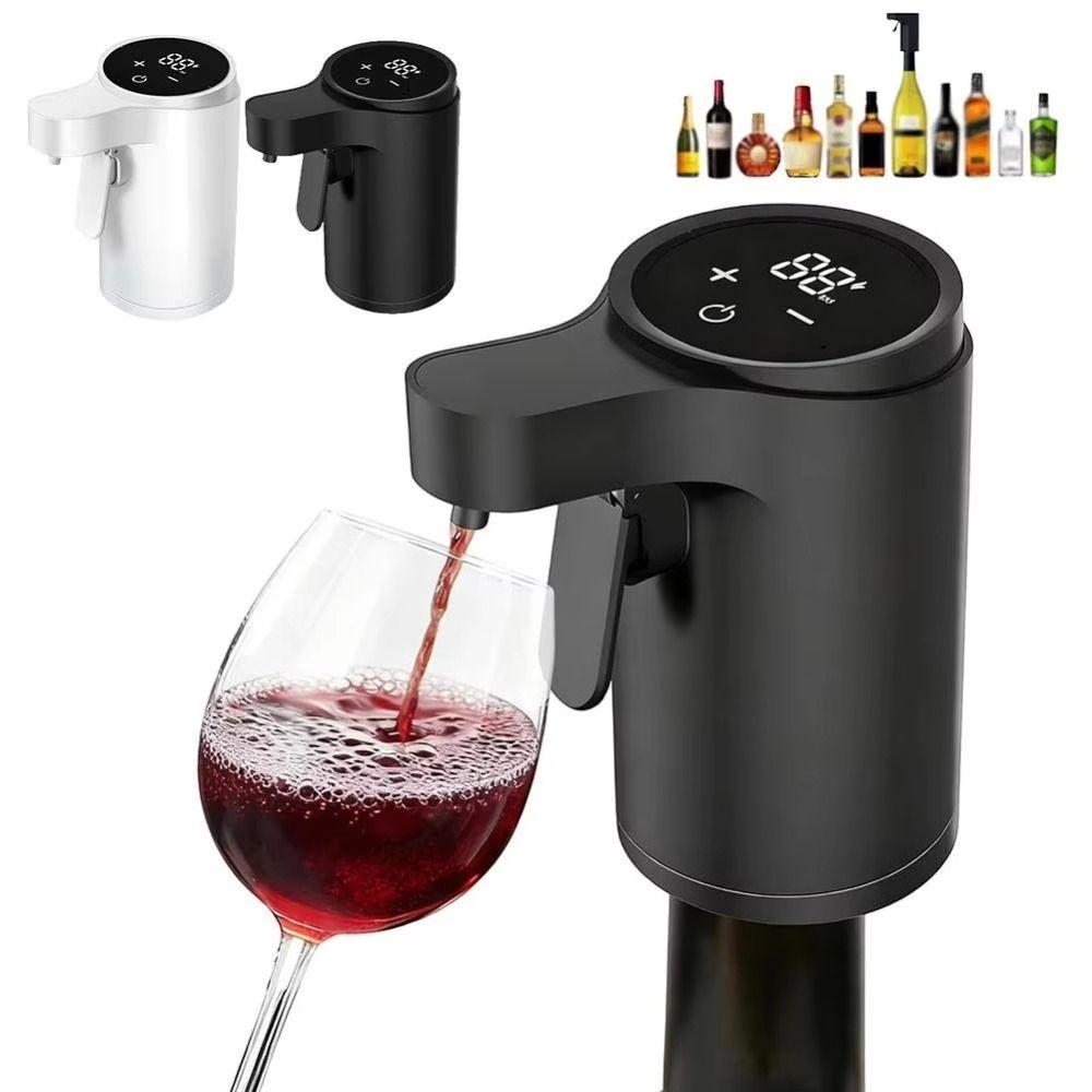 Adjustable Flow Electric Liquor Pump Built-in Rechargeable Battery Beverage Pourer Party Scene