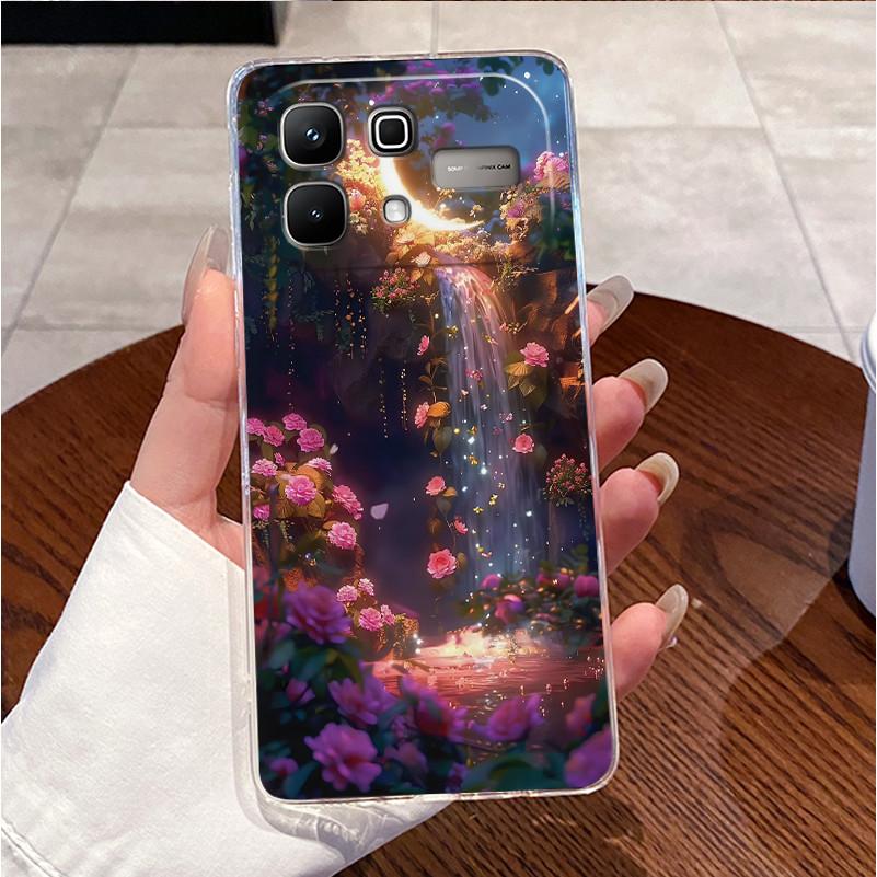 Чехол для Infinix Note 60 Pro Note60 5G Чехол X6879 X6878 Роскошный Милый Любовь Кролик Смешной Прозрачный Тонкий Мягкий ТПУ Силиконовый Чехол для Телефона