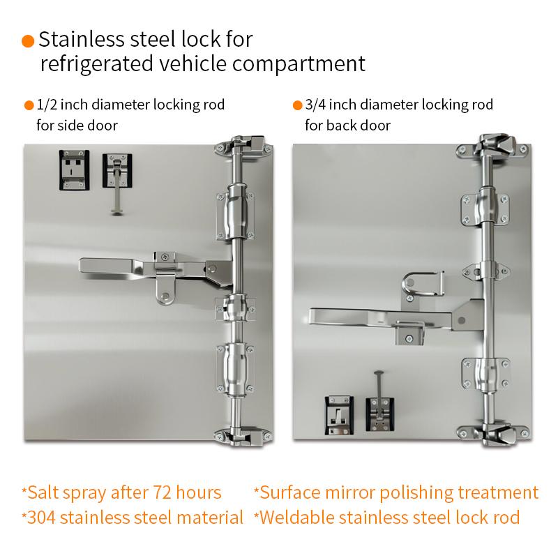 Tuoxin Refrigerated Truck Compartment Lock Stainless Steel Trailer Van Truck Container Door Rear Box Van Locks Parts Accessories