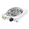 Электрическая одноконфорочная варочная панель 1000 Вт спиральная белая с защитой от перегрева, регулируемая, универсальная, портативная