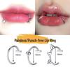 Wolf Tooth No-Pierce Lip Ring - 925 Silver, Painless, Secure, Hot Girl Devil Nail Design