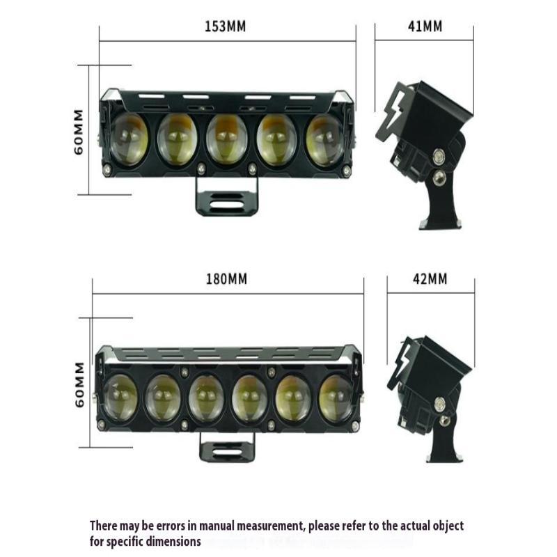 Мотоциклетный светодиодный прожектор двухцветный ближний/дальний свет противотуманные фары для автомобиля грузовика внедорожника UTV мини линза фара фара для вождения