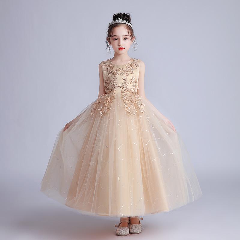 High-End Flower Girl Princess Tutu Dress for Weddings and Performances