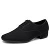 Men's Modern Dance Shoes: Ballroom & Square Dance, Outdoor Rubber Sole, Indoor Cowhide Sole, Oxford Cloth