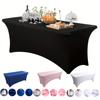 6 футов Банкетная скатерть Высококлассная скатерть для стола в отеле и ресторане Ин Универсальная Прямоугольная скатерть для свадебного банкета и вечеринки