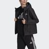 adidas W Bsc St HJ Classic Logo Спортивная куртка с капюшоном из хлопка Женская куртка черного цвета GN3238