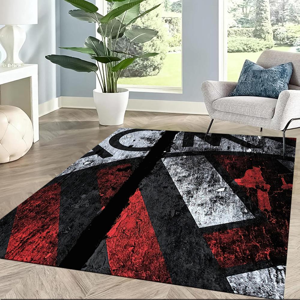 Ac Milan Area Rug Design For Decorate Room Game Room Kitchen Entryway Antislip Rug Anime Office Decor Perfect Gift For Womenmen
