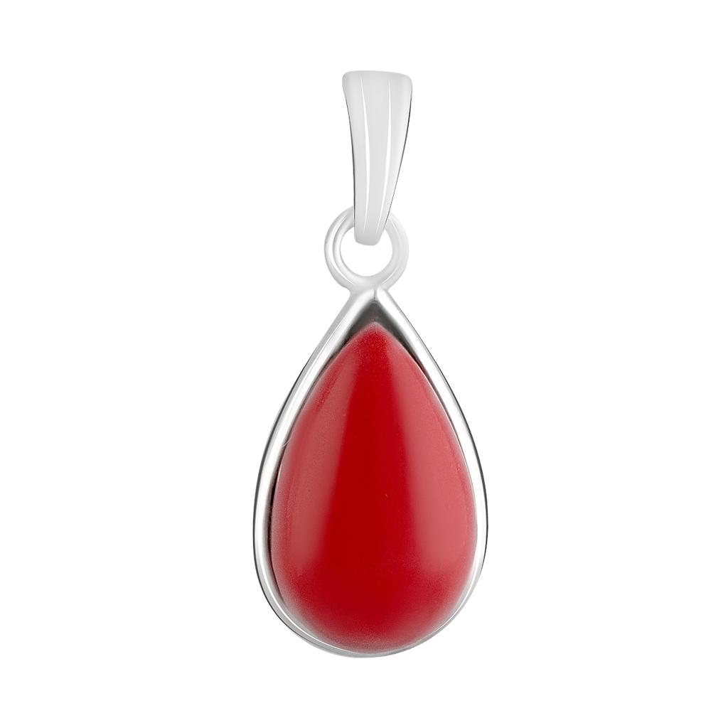 Серебряная подвеска с кораллом (2123903)