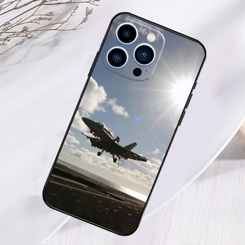 Чехол для телефона Истребитель Самолет Для iPhone 17 Air 16 15 14 13 11 12 Pro Max Plus 12 13 Mini 16e 17 Pro Max