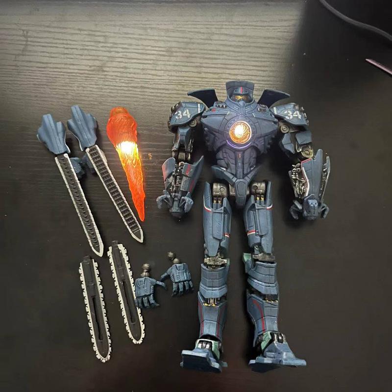 Pacific Rim Gipsy Avenger 2nd Gen Light Mecha Ultra Articulated Action Figure LED Glowing Robot Desktop Ornament Movie Collectib