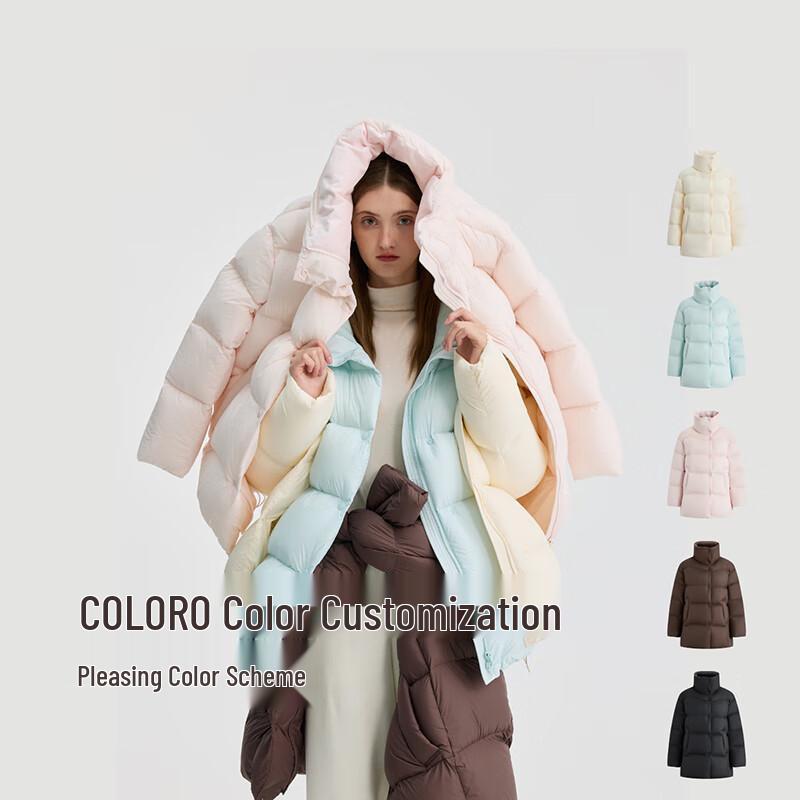 BINJORA Women's Puffy Short Duck Down Jacket