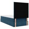 Ottoman Bed with Mattress & LEDs Dark Blue 90x190 cm Velvet