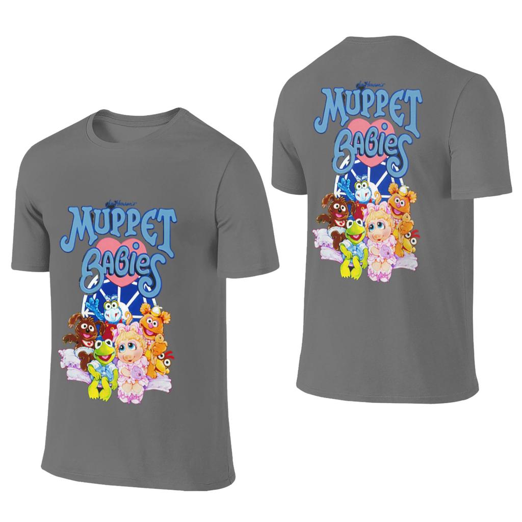 100 Cotton Muppet Babies Tshirt Unisexs Double Sided T Shirt Unisex Round Neck Summer Shirts Tops S6xl