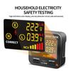 Outlet Tester LCD with Voltage Display RCD Receptacle Socket Tester Circuit Analyzer Polarity Detector EU/US/UK Plug