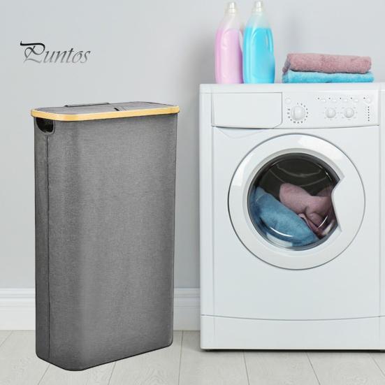 Корзина для белья с пылезащитной крышкой, складная конструкция, большая вместимость, водонепроницаемая корзина для грязной одежды, органайзер для хранения игрушек, одеял