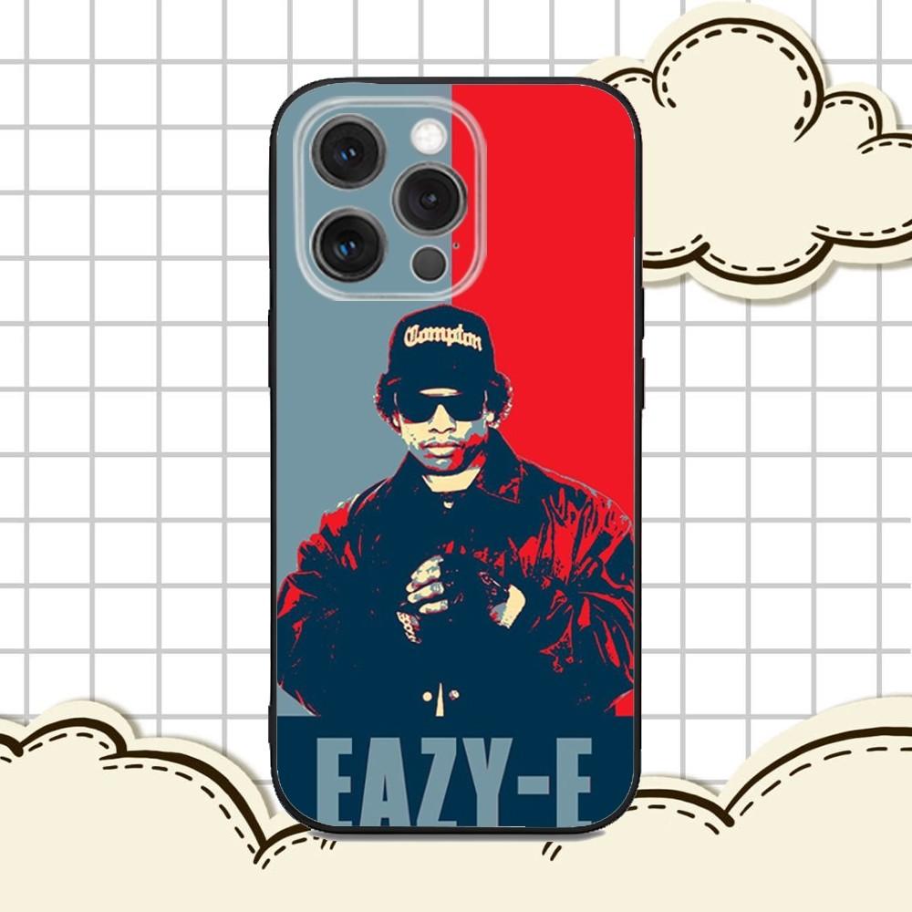 Чехол для телефона рэпера E-Eazy E для iPhone 16e, 16, 15, 14, 13, 12, 11, Pro, X, XS, Max, XR, Plus, Mini, Мягкий черный чехол