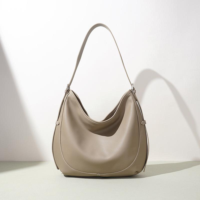 Leather women's bag soft leather large-capacity women's handbag first layer cowhide casual versatile commuter shoulder bag