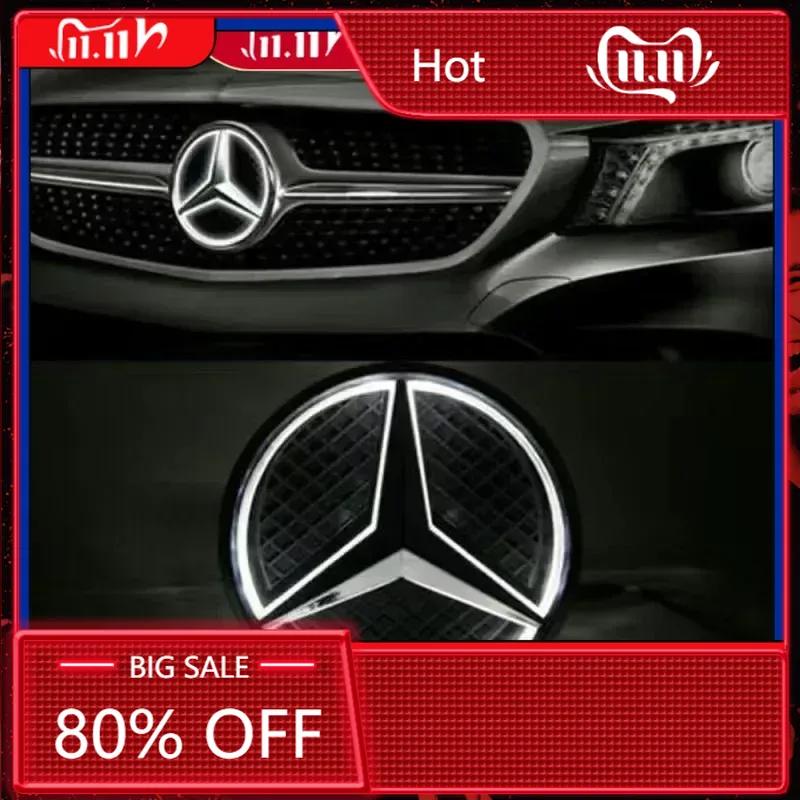 New For Mercedes Benz White Blue Red Light Car Front Grilled Star Emblem LED Illuminated Logo for Mercedes Benz W204 GLK300 GLK3