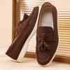 Men British Style Tassel Loafers Casual Dress Shoes Large Size Walking Driving Office Travel Footwear Outdoor Travel Sizes 39-48