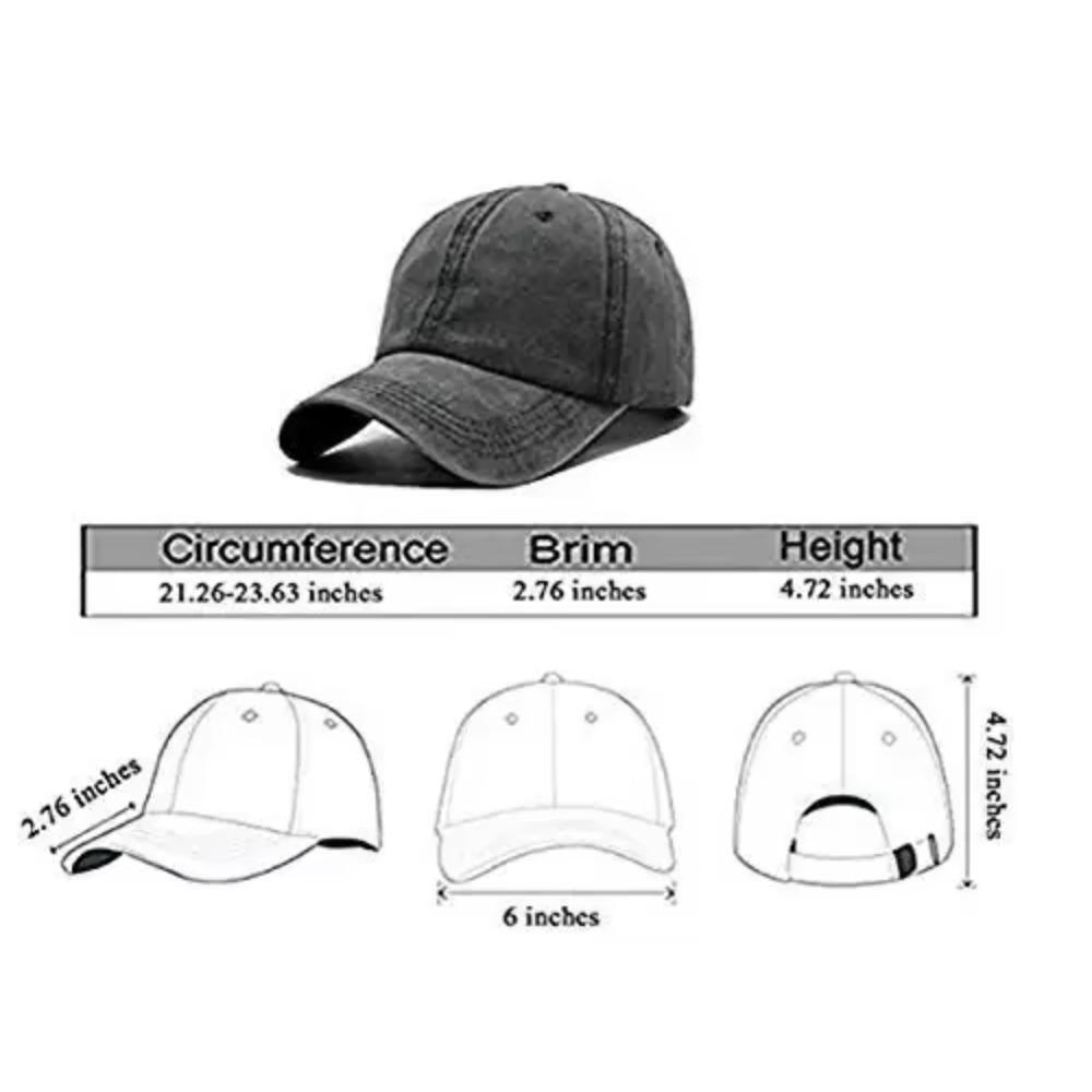 Бейсбольная кепка для бабушки в стиле софтбола, винтажные регулируемые стираные шляпы, простые ковбойские шляпы из твила, джинсовая кепка для папы для мужчин, женщин, мальчиков и девочек, синяя