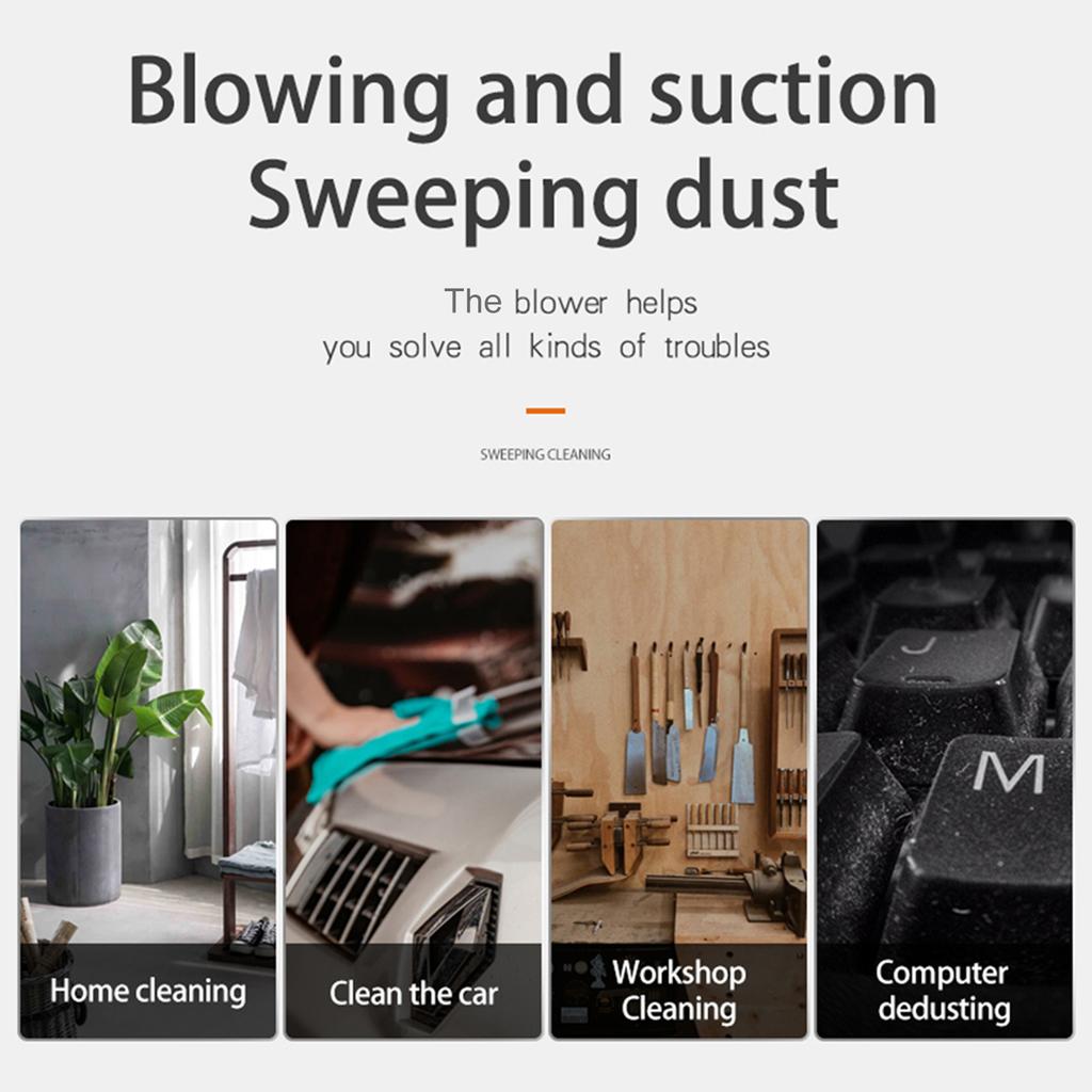 21V Lightweight Battery Powered Leaf Blowers for Patio, Yard, Sidewalk,Small Leaf Blower,2-In-1