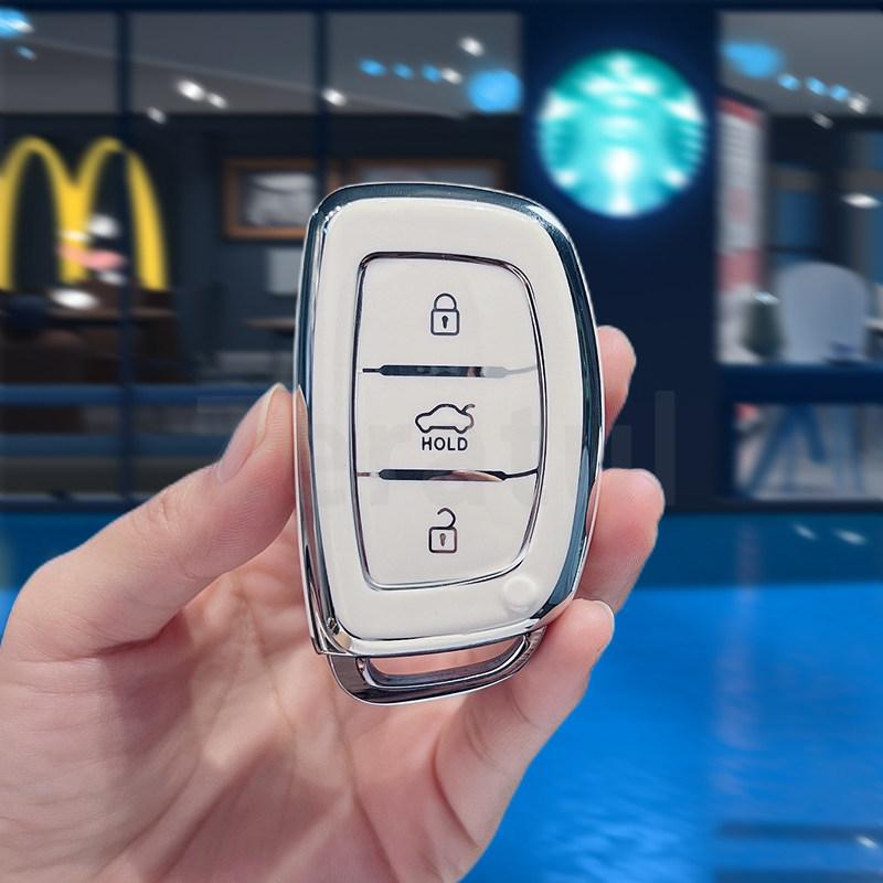 Автоматический ТПУ чехол-брелок для ключа автомобиля Hyundai Tucson Sonata Fe Creta Ix25 Ix35 Ix45 Solaris Elantra Accent I10 I20 I30 I40