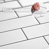 Waterproof Self Adhesive White Subway Kitchen Bathroom 3D Tile Sticker Peel and Stick Wall Tiles