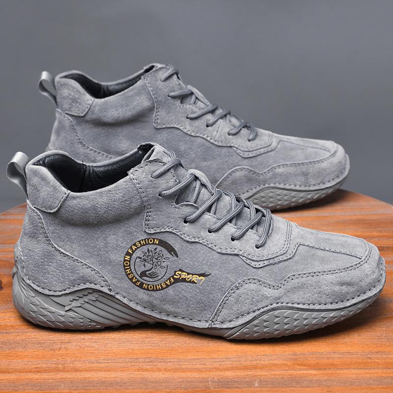 Ботинки из натуральной кожи ручной работы, мужская обувь, удобные ботильоны для мужчин, повседневная обувь, мокасины, мужские зимние ботинки