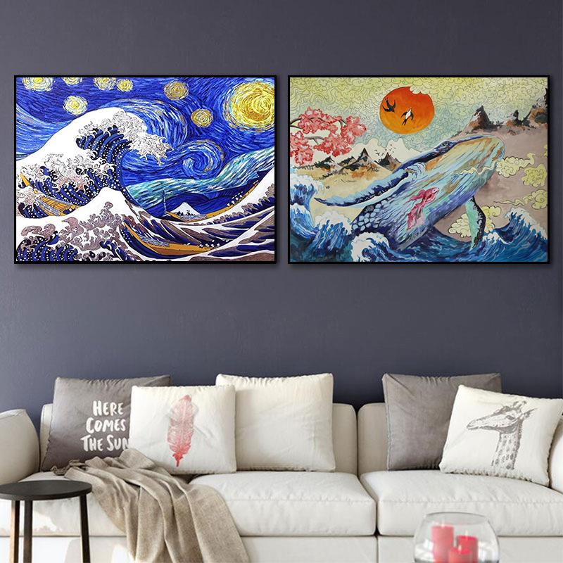 Известные картины Ван Гога, абстрактные холсты, постеры и принты, настенные художественные картины для гостиной, украшения дома, Куадрос