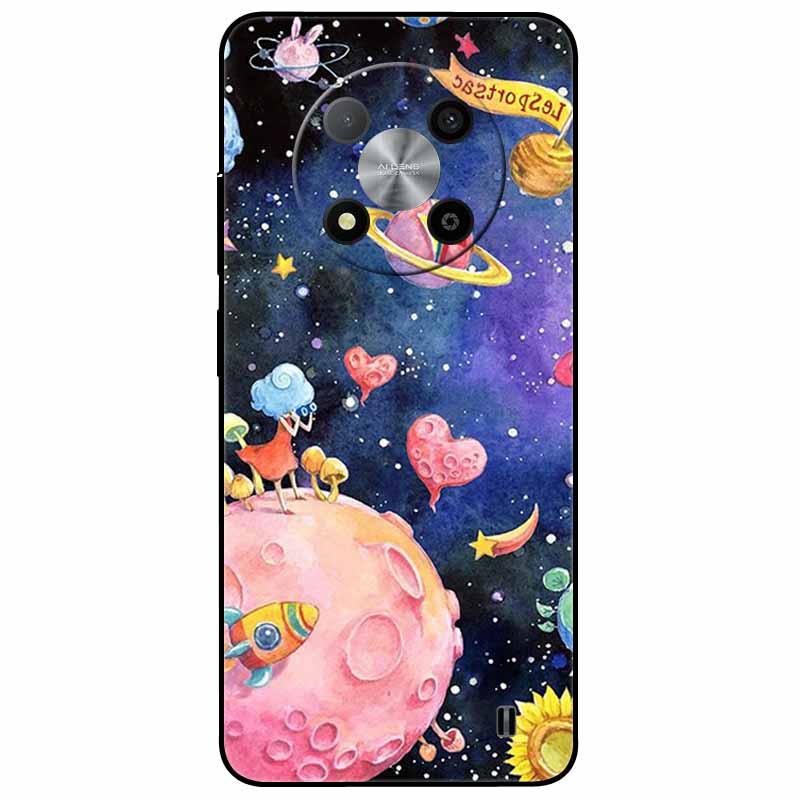For ZTE Blade A73 5G Case Silicone Tiger Cat TPU Black Bumper Para for ZTE BladeA73 A73 5G Phone Cover Soft Protective Coque