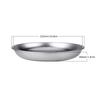 Portable Titanium Camping Plate Pure Ti Salad Plate Durable Lightweight 800ml Capacity Outdoor BBQ Plate Picnics Plate