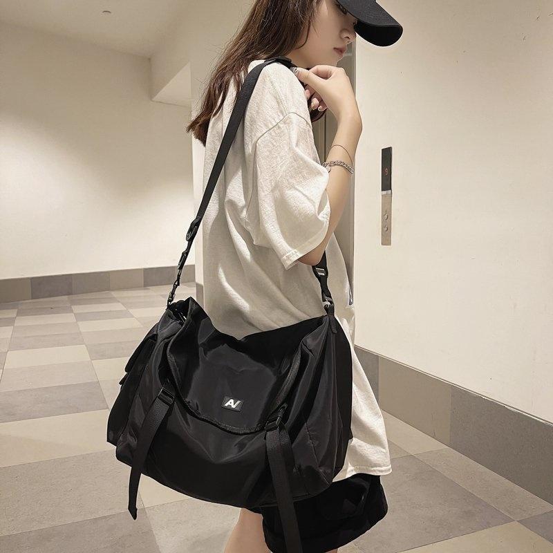 Nylon School Backpacks for Women Korean Style Backpack Techwear Aesthetic Harajuku Trend Backpack