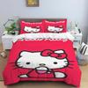 This adorable Hello Kitty printed cartoon duvet cover bedding set is a cute anime-themed home decor item suitable for both child