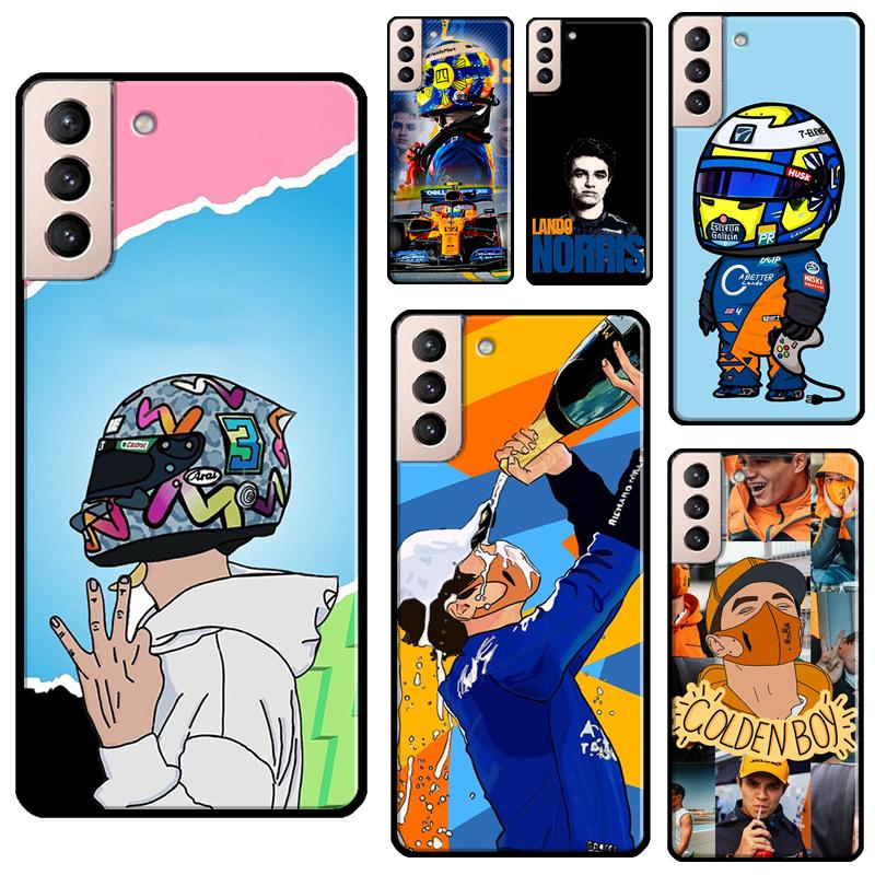 Чехол Lando Norris 2021 для Samsung Galaxy S21 S20 FE Note 20 S22 Ultra Note 10 S8 S9 S10 Plus Чехол для телефона