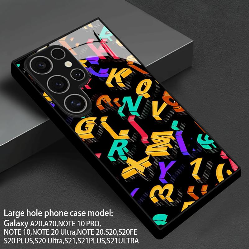Чехол для телефона с 3D-рисунком персонажа, 2D, для Samsung S26 S25 S24 S23 S22 S21 S20 A56 A55 A36, Защитная крышка из закаленного стекла