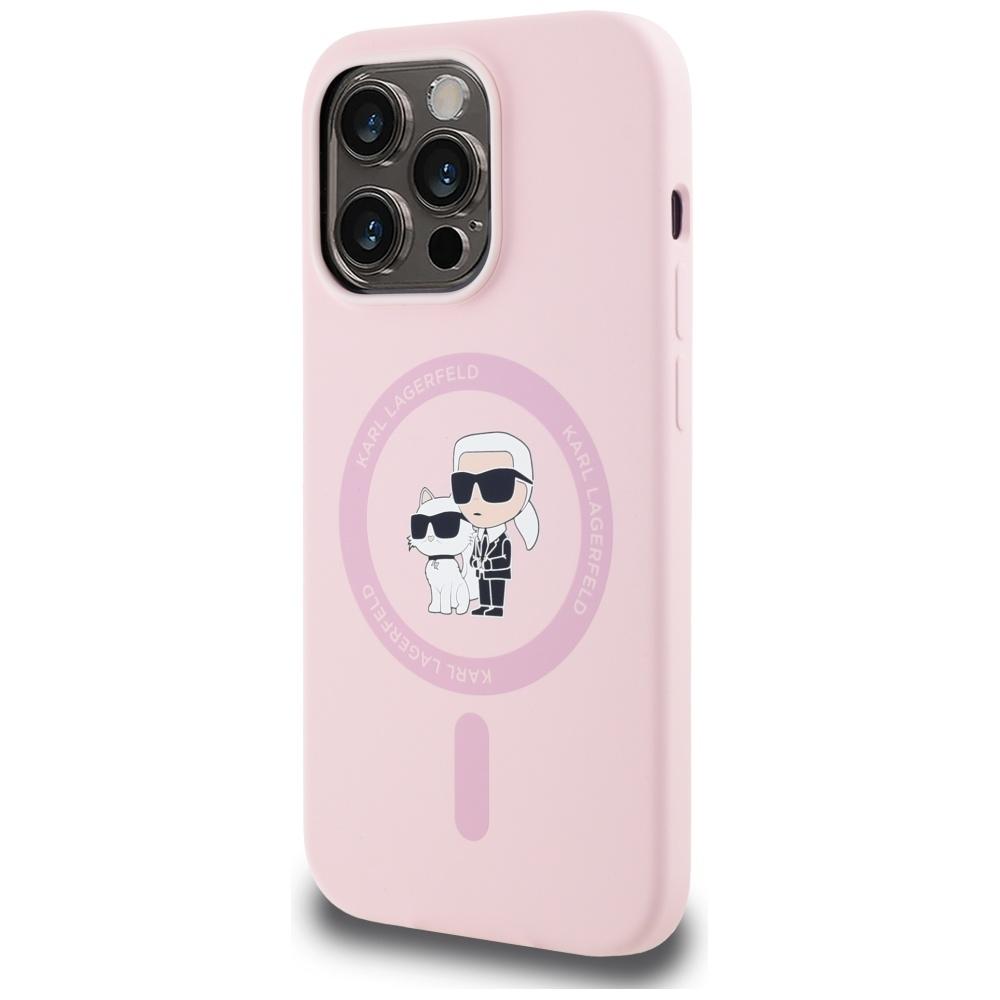 Etui do iPhone 14 Pro Max Karl Lagerfeld MagSafe Różowe