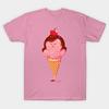 T Shirt Women Tasty Strawberry Icecream Cone Harajuku Print Kawaii Tshirt Summer Short Sleeve Female T-Shirt Top Tee